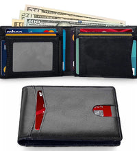 Carbon Fiber Leather Men Airtag Wallet