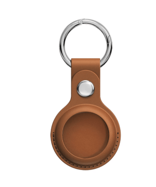 Saddle Leather Keychain for AirTag